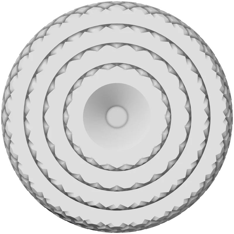 Part 1, Knurled, 40 × 40 mm