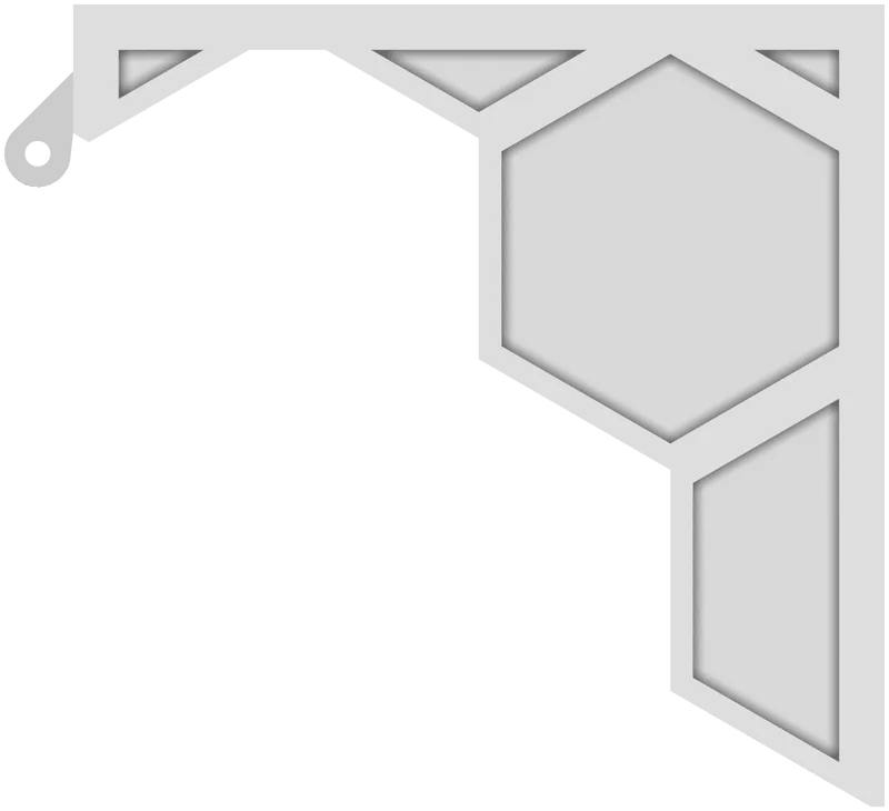 Part 2, Lid, 77 × 71 mm