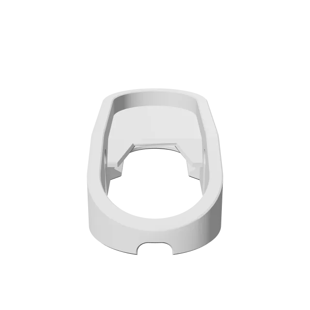 Folding Wall Hook – 360° preview, front view, drawn from the designer's file