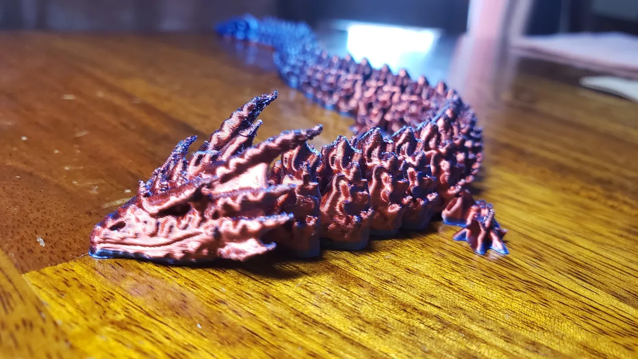 Articulated Night Spirit Dragon – Fantasy Desk Companion