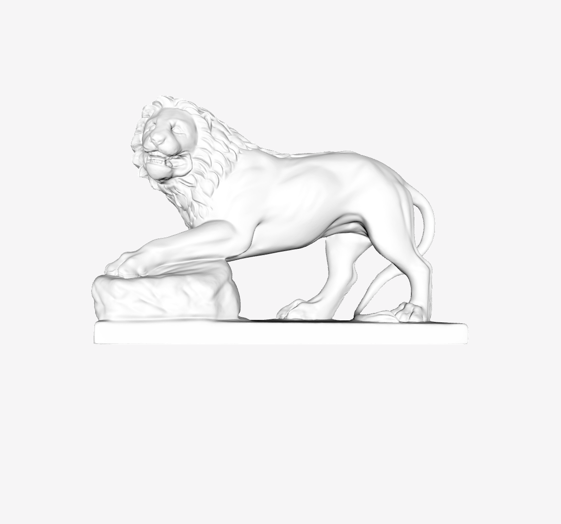 Lion funéraire at the louvre, paris, france