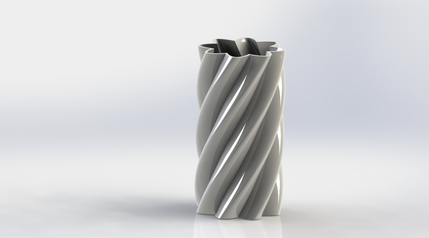 Vase en spirale