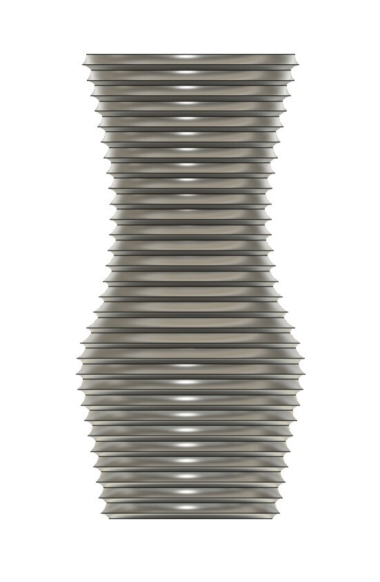 Modern beveled vase