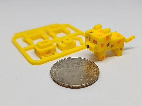 Minecraft Ocelot Mini Figure Kit Card Keychain