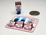 Minecraft-Inspired Steve Mini Figure Kit Card/ Keychain – thumbnail 1