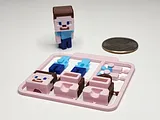 Minecraft-Inspired Steve Mini Figure Kit Card/ Keychain – thumbnail 3