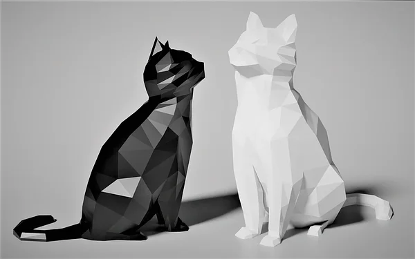Low Poly Cat 2.0 (Decoration) (No Supports!)
