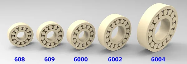 Print-in-Place Roller Bearing Set
