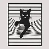 Cat Shadow Wall Art – thumbnail 1