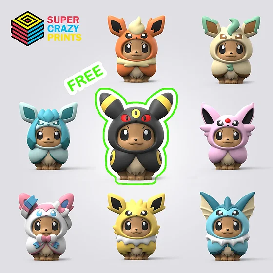 Poncho Eevee - Umbreon