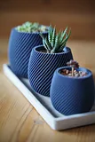 Modern Spiral Planter – thumbnail 1