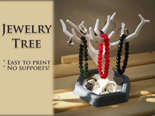 Minimalistic Tree Jewelry & Ring Organizer