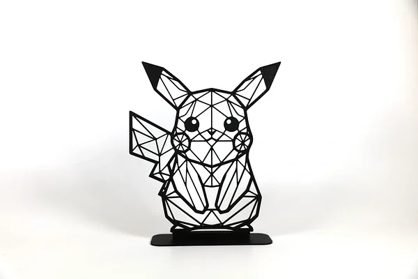 Geometric Low Poly Pikachu