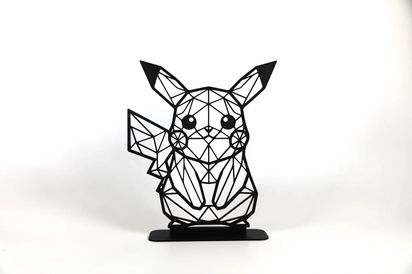 Geometric Low Poly Pikachu – view 3