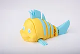 Flexi Flounder - Little Mermaid Articulated Toy – thumbnail 4