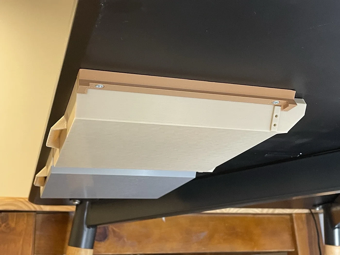 Under Desk Drawer with Double Travel Stops – view 4