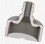 Gardena Hose Connector for 1 1/4 Inch Thread – thumbnail 1