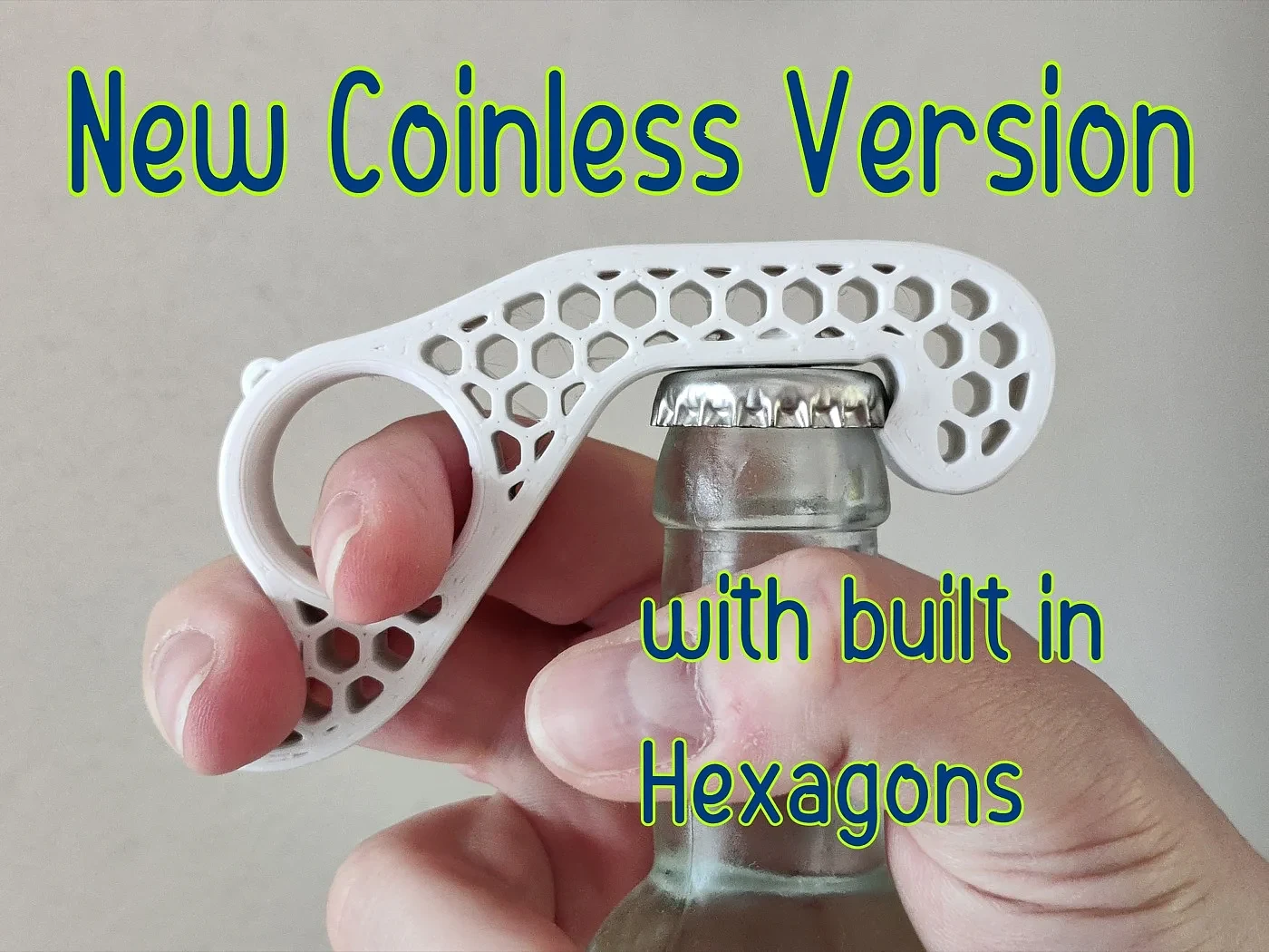 Hexagonal One-Handed Bottle Opener – view 3