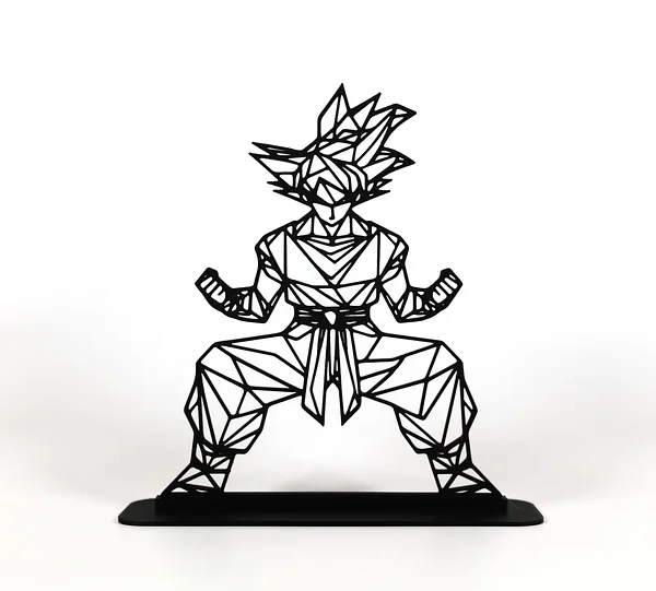 Geometric Low Poly Goku