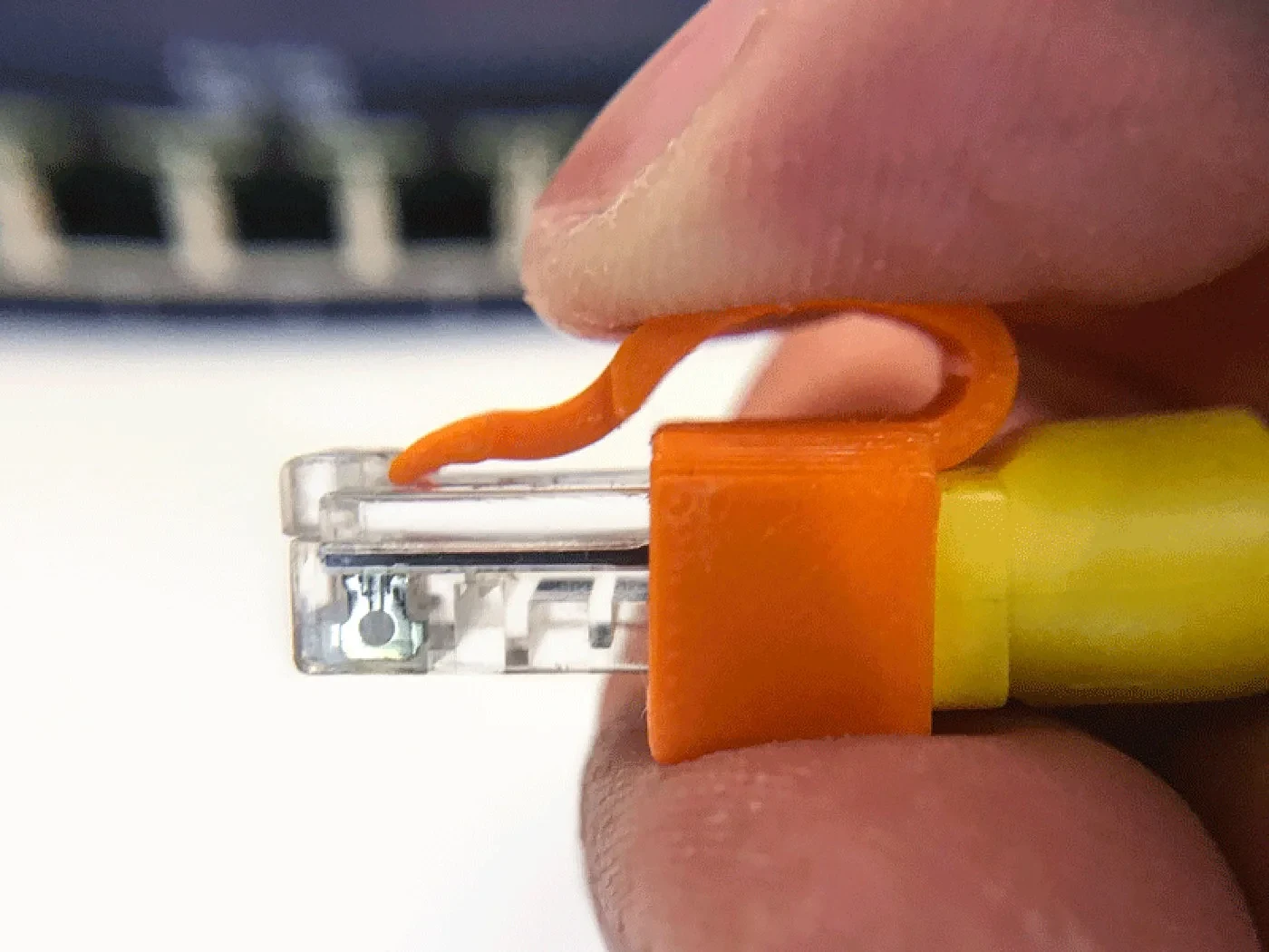 RJ45 Ethernet Clip for a Broken Latch Tab – view 5