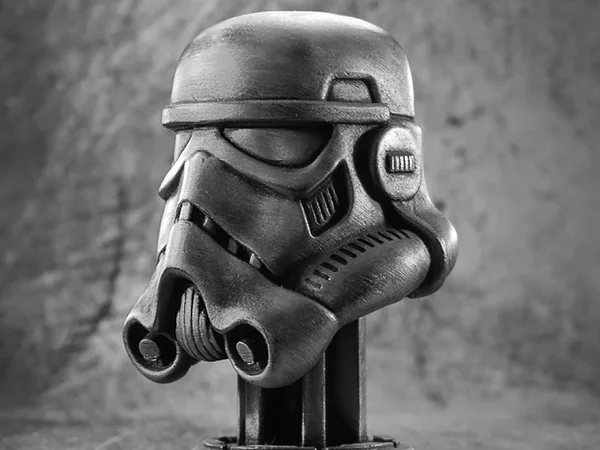 Stormtrooper Helmet on Pedestal