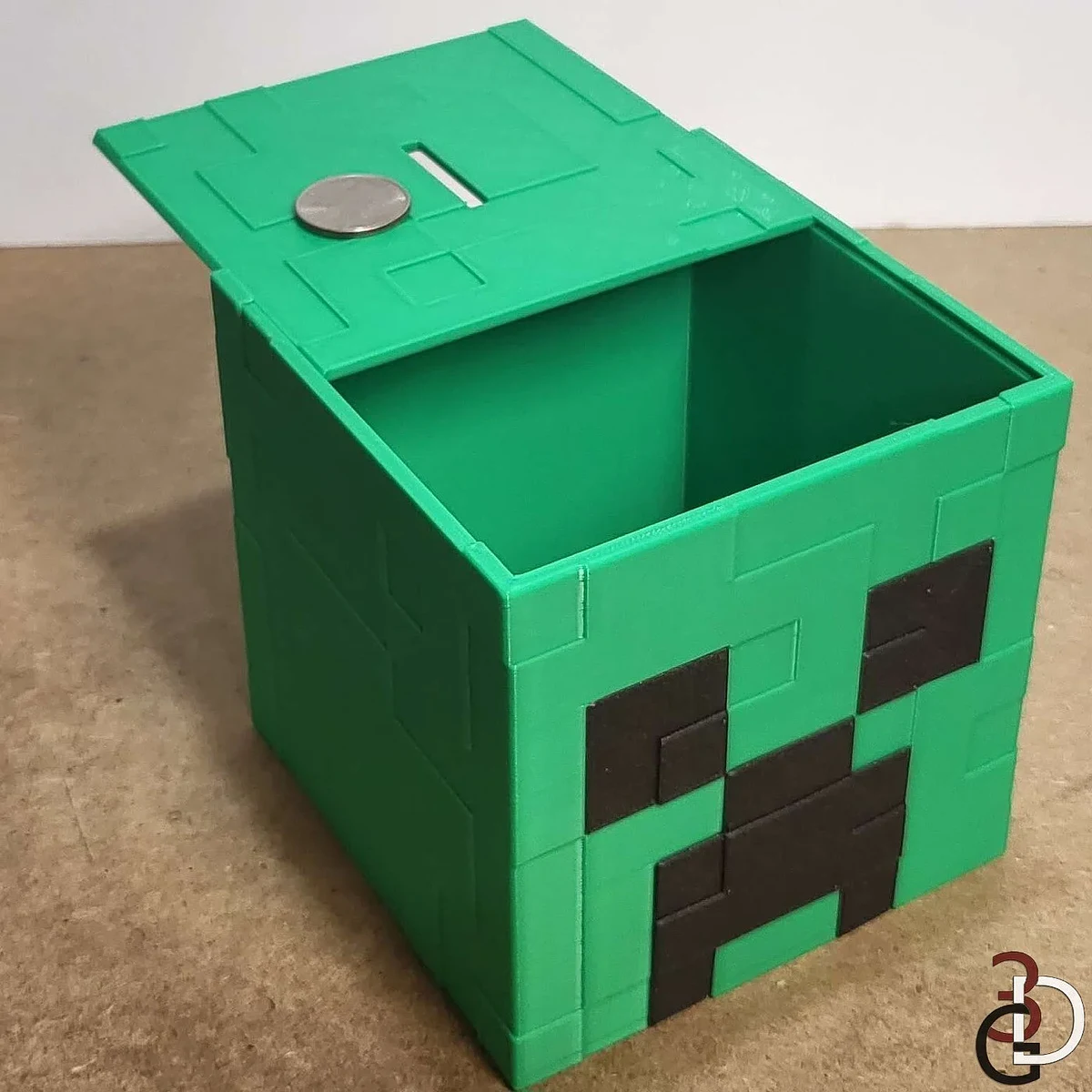 Creeper Head Piggy Bank – view 3