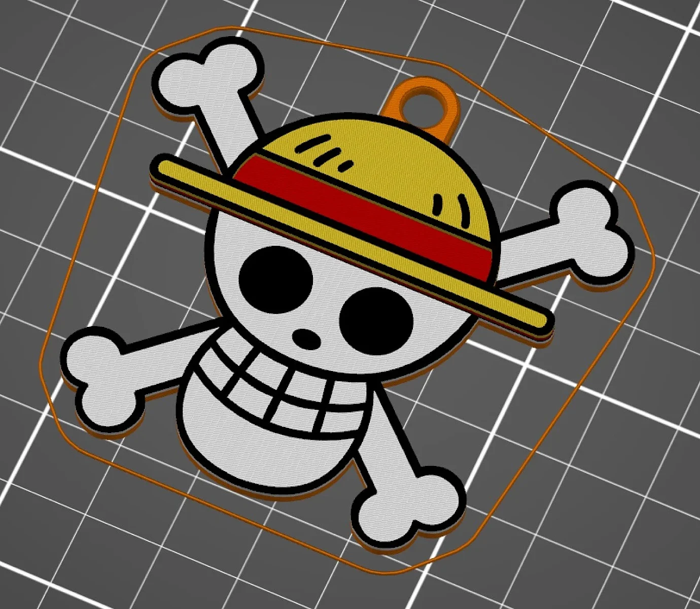 One Piece Straw Hat Keychain – view 4