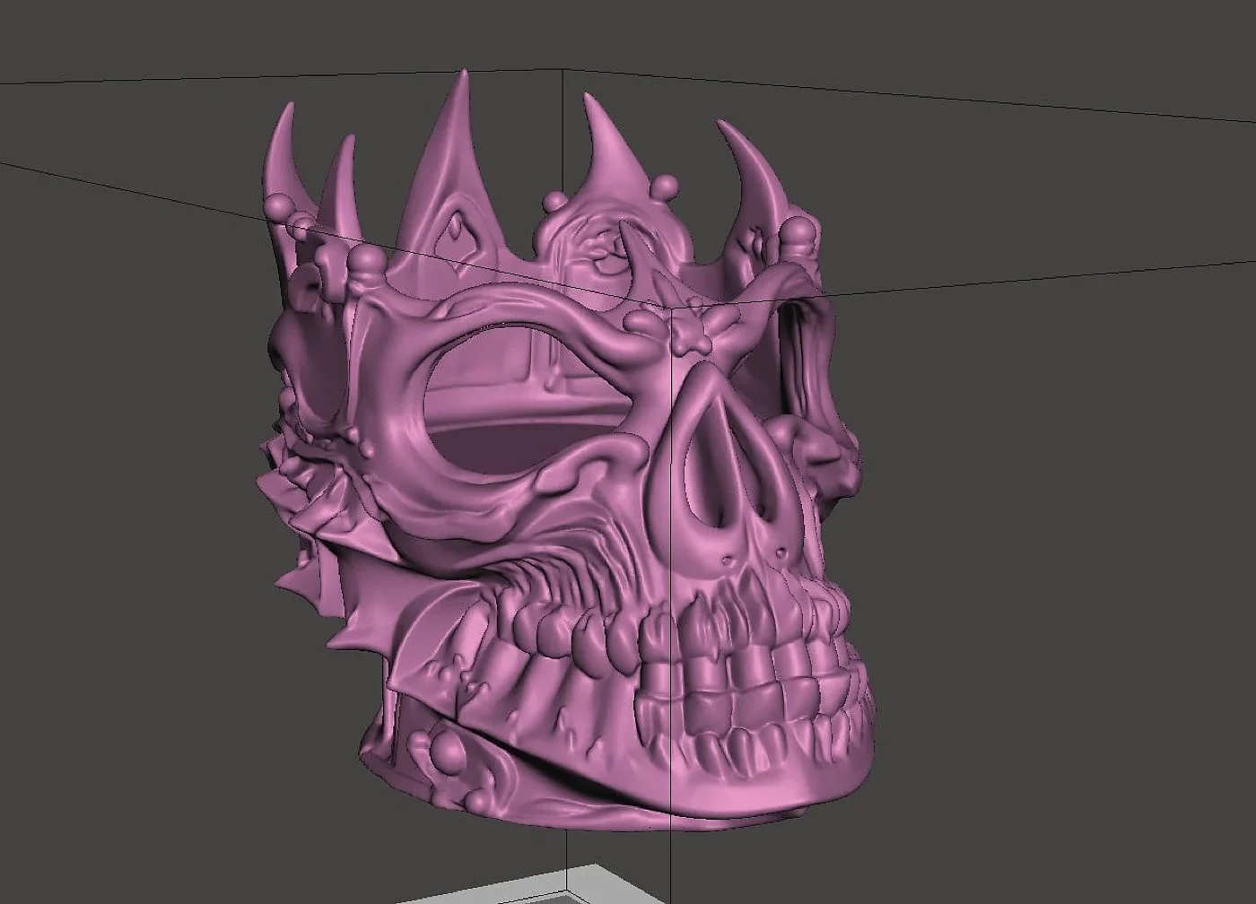 Lich King Skull LED Tea Light Holder – view 5