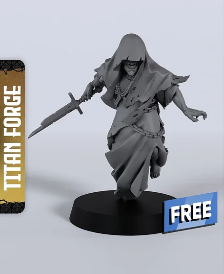 Hooded Ghost Assassin Miniature