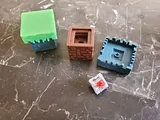 Minecraft Grass Block Clicker Fidget Keychain – thumbnail 4
