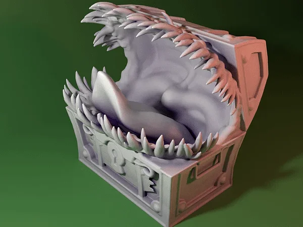 Giant Mimic Chest D&D Miniature