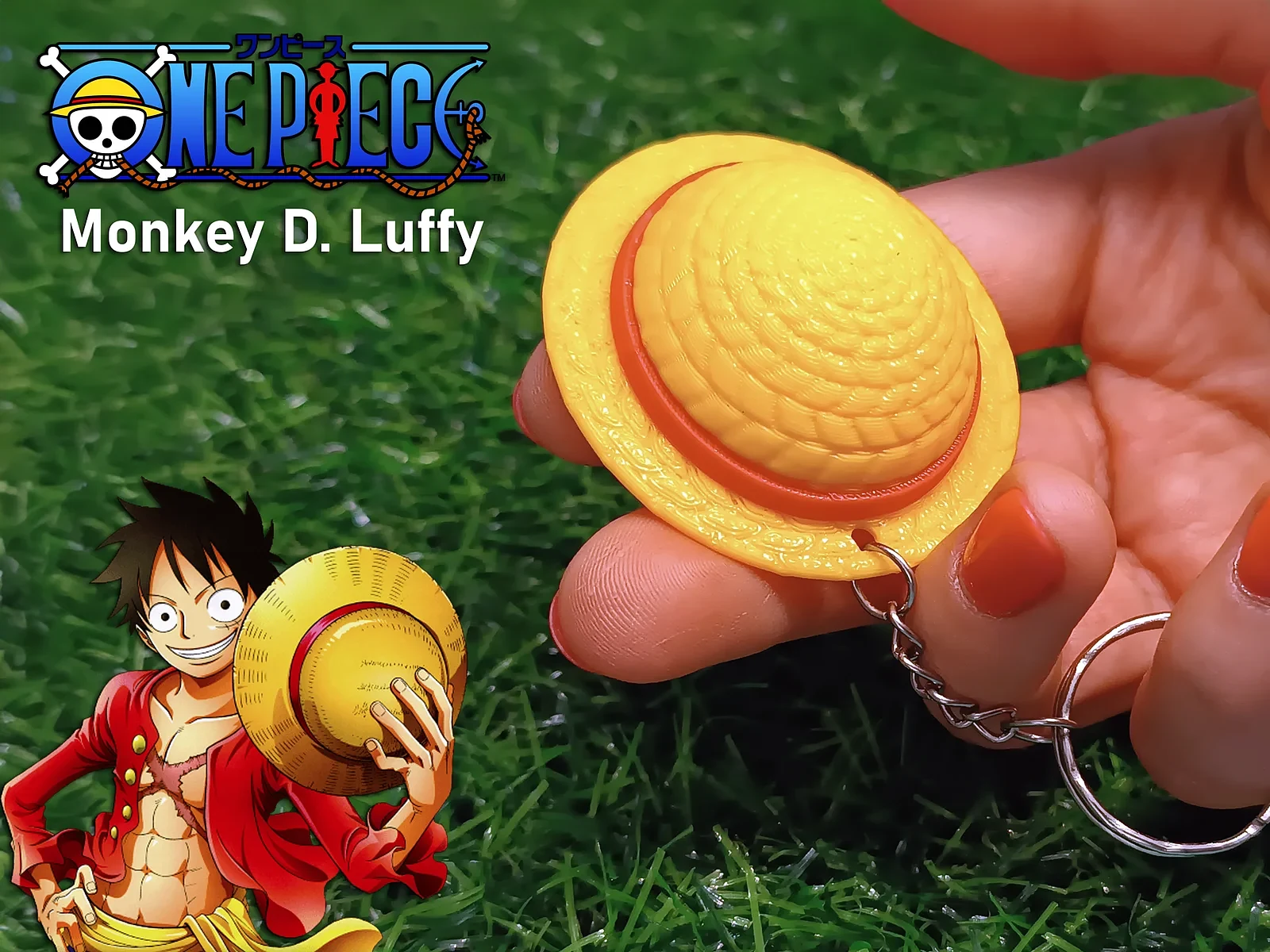 One Piece Straw Hat Keychain Monkey D Luffy – view 4