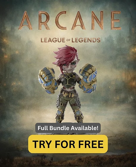 VI Arcane League of Legends Figure