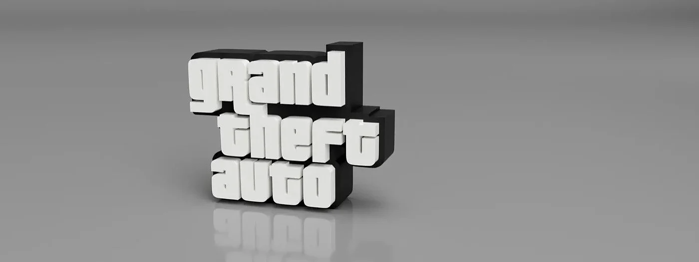 Grand Theft Auto Logo Display – view 3