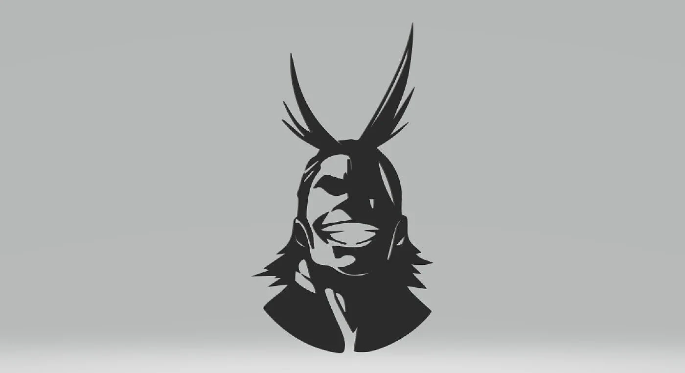 All Might Silhouette Wall Art - My Hero Academia – view 3