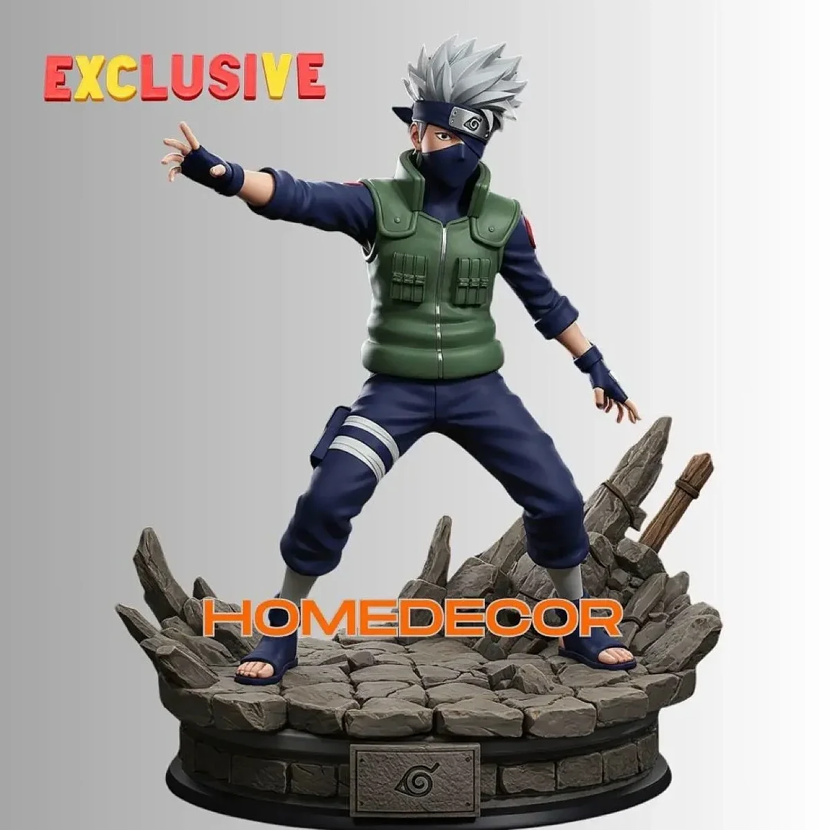 Kakashi Hatake Statue from Naruto – view 3