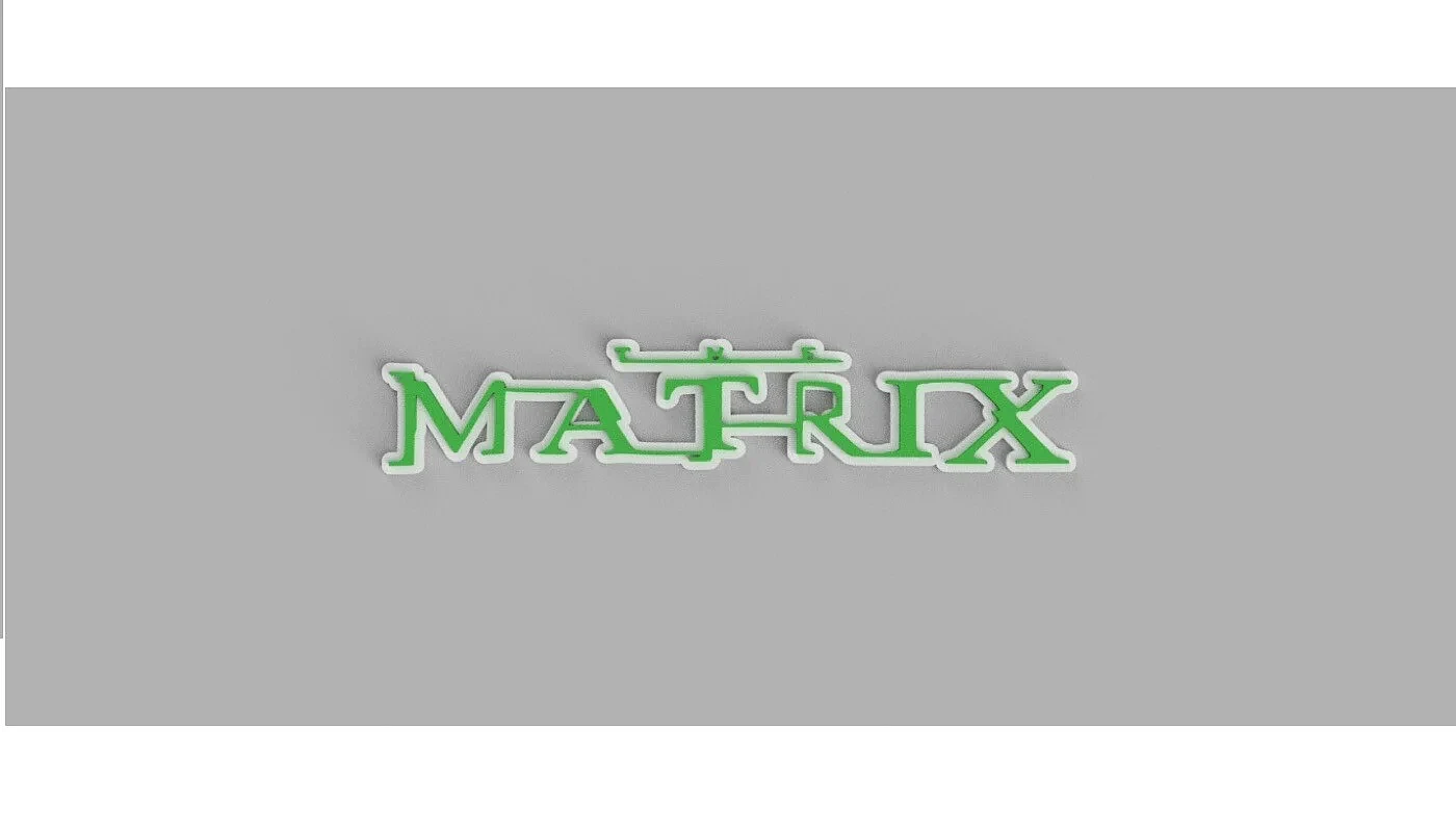 The Matrix Logo Wall Sign – view 3