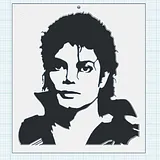Michael Jackson Portrait Plaque – thumbnail 1