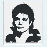 Michael Jackson Portrait Plaque – thumbnail 3