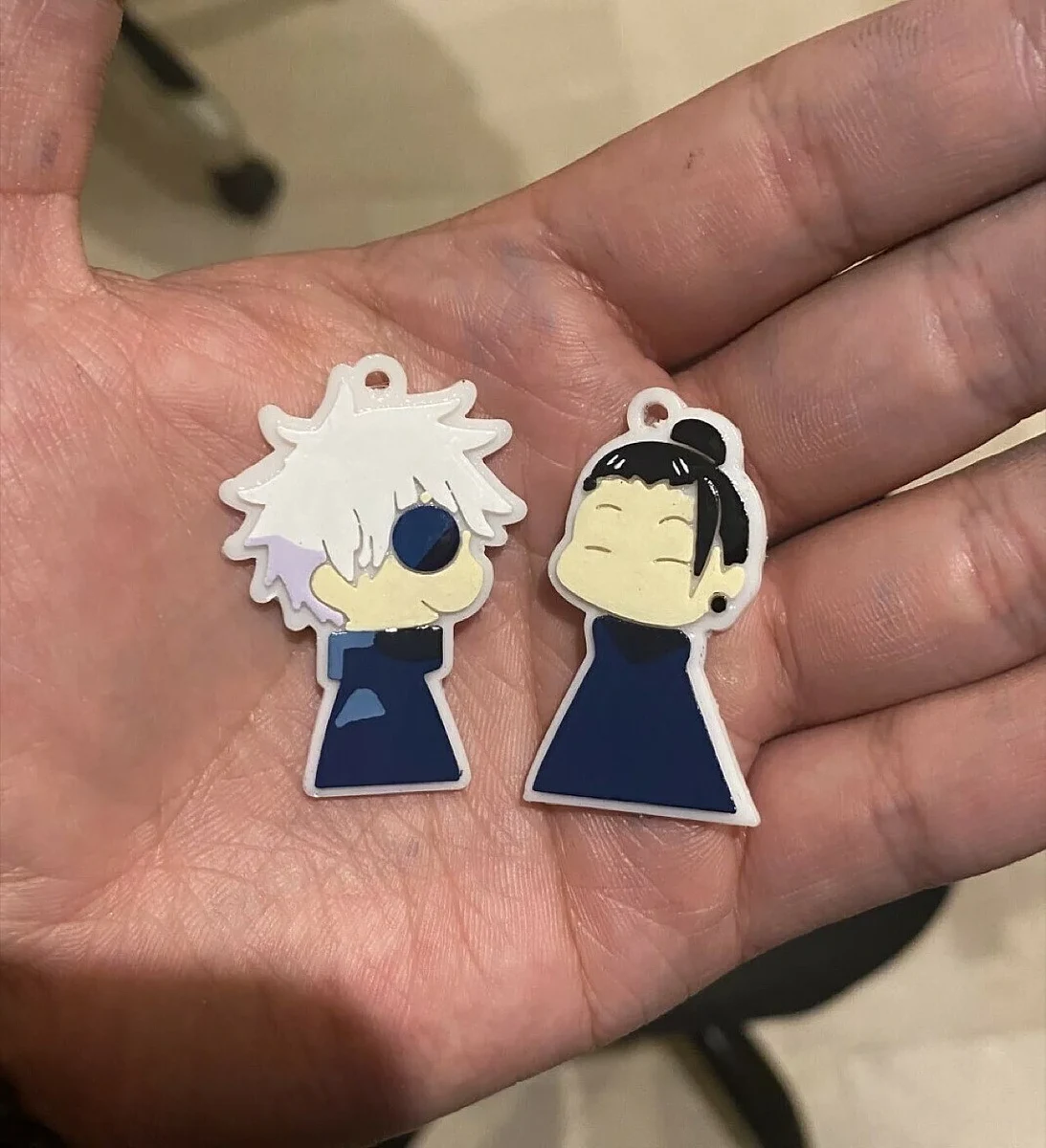 Chibi Gojo and Geto Keychains – view 4