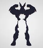 All Might and Deku Silhouette Wall Art – thumbnail 3