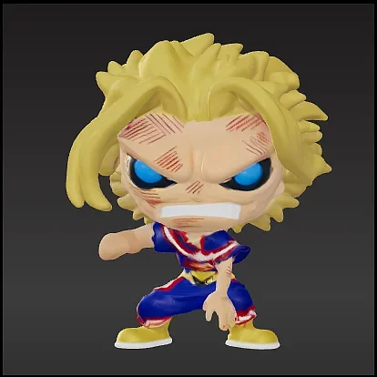 All Might Weakened Chibi Figure, My Hero Academia