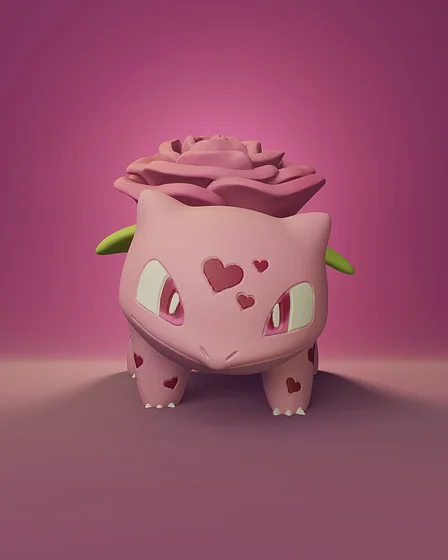 Valentine's Day Bulbasaur Mini Figure