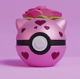Valentine's Bulbasaur Poke Ball – thumbnail 3