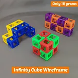 Infinity Cube Fidget Wireframe – thumbnail 3