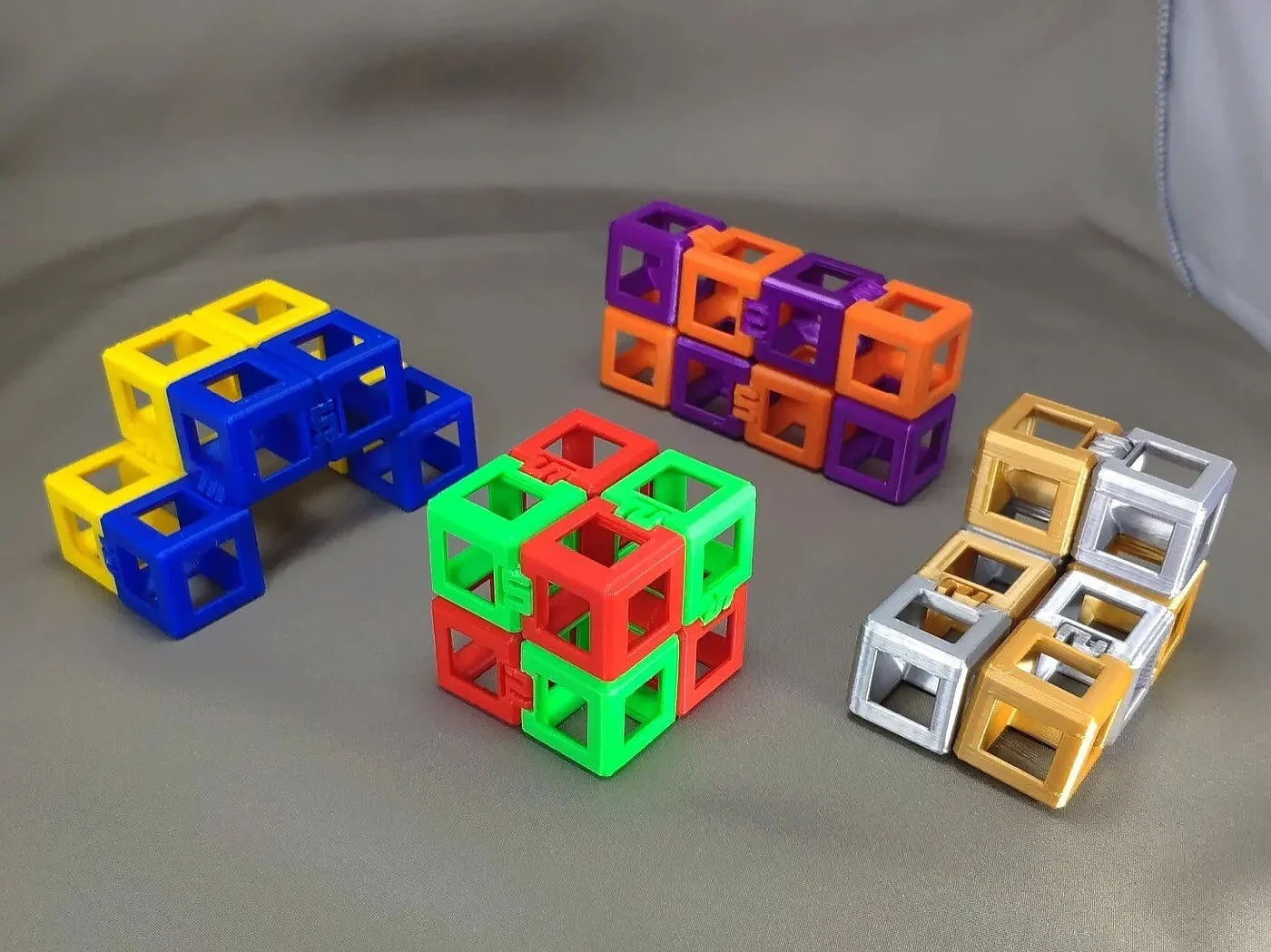 Infinity Cube Fidget Wireframe – view 4