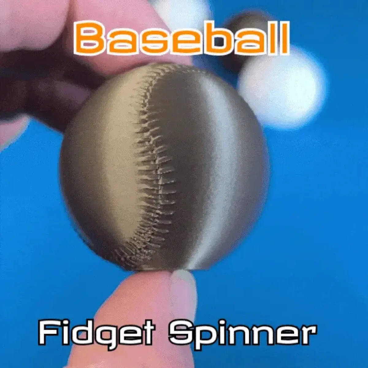 Mini Baseball Fidget Spinner – view 3