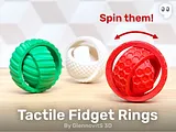 Tactile Fidget Rings (Spinning Fun Toy) – thumbnail 3