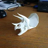 Low Poly Triceratops Skull Flash Hider – thumbnail 1