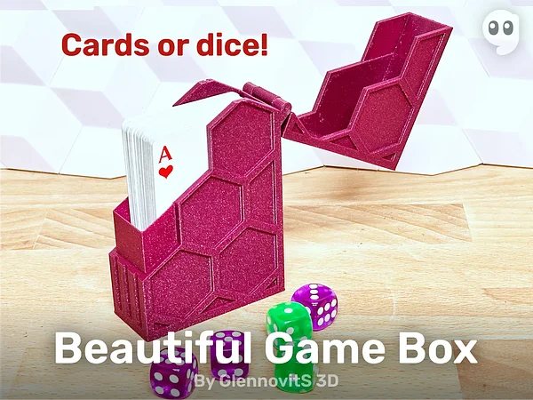 Beautiful Game Box (For Cards or Dice)